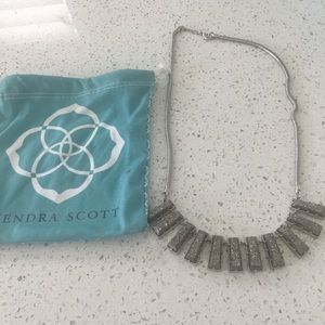 Kendra Scott silver statement necklace
